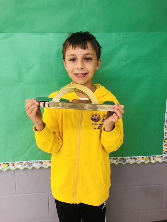 Leon Canaj with his bridge