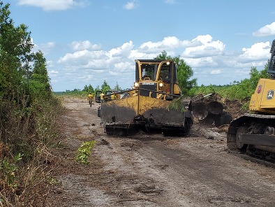 Juniper Road Two Fire, Pender County, August 2022.