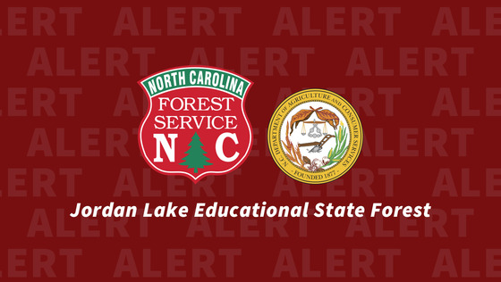 Jordan Lake Educational State Forest alert notification
