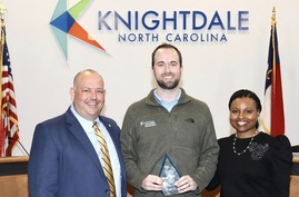 Knightdale 2024 Employee of the Year, Andrew Wilkins