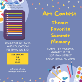 Arts and Education Art Contest Flyer