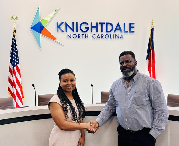 Knightdale Mayor Jessica Day Hosts Mayor John-Charuk Siafa from Monrovia, Liberia (Africa)