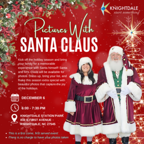 Pictures with Santa 7.30