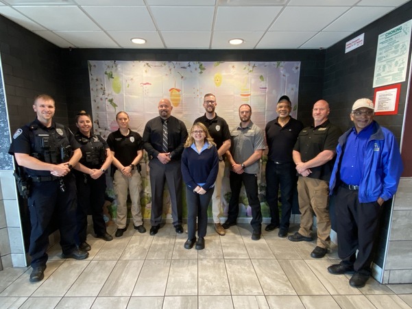 Knightdale Police Spend time at a local Mcdonalds for their Coffee with a cop event