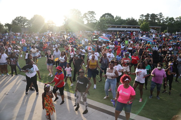 Crowd Shot of African American Festival held in Knightdale, NC