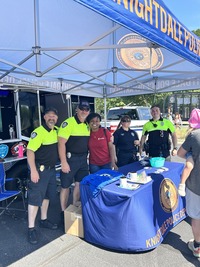Knightdale Police at the Fourth on First Avenue Event