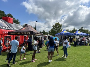 Community members enjoy activities at Knightdale Arts and Education Festival, August 16, 2025)