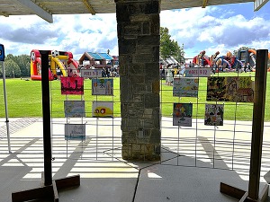 Art display at Knightdale Arts and Education Festival (August 16, 2025)