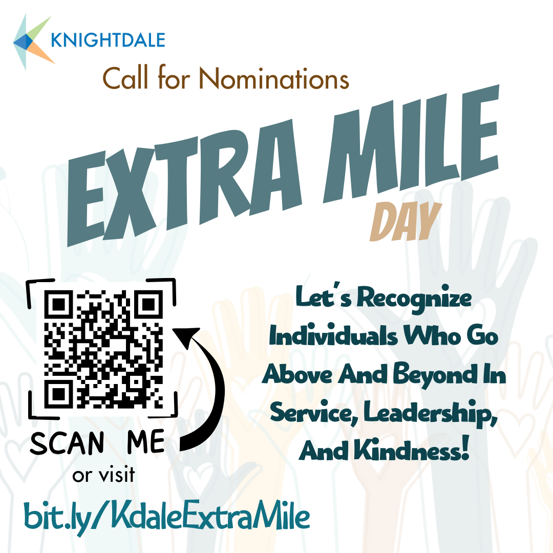 Extra Mile Day Call for Nominations Graphic