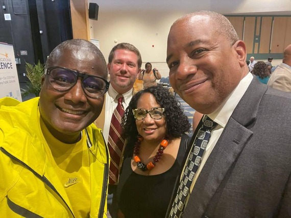 Knightdale Councilor Ben McDonald and Wake County Superintendent Mo Green