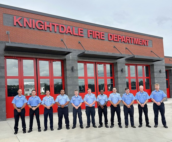 New Knightdale Fire Department employees group photo