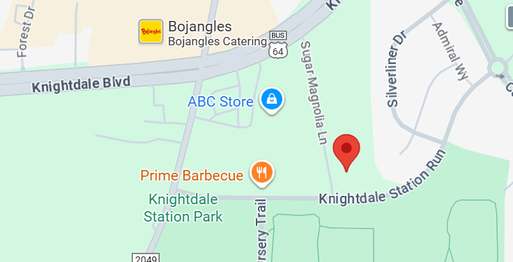 Map of new location for HR and Finance Departments (The Lofts at Knightdale Station)