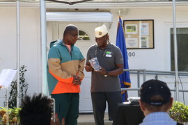 Presentations at DAV ribbon cutting event in Knightdale, NC