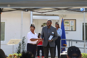 Presentation at DAV ribbon cutting event in Knightdale, NC