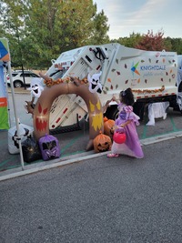 Kids enjoy Kick or Treat The Trail event