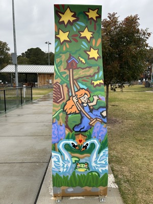 New Bench Mural at Harper Park
