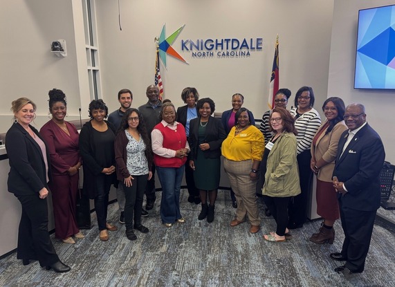 Panel of Elected Officials and Knightdale Mayor's Academy Participants