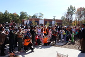 Crowd shot of Kiddie Academy Ribbon cutting event