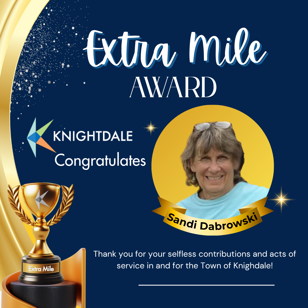 Knightdale Extra Mile Award Graphic