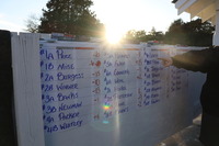 Scoreboard at Live Like Ryan Golf Tournament