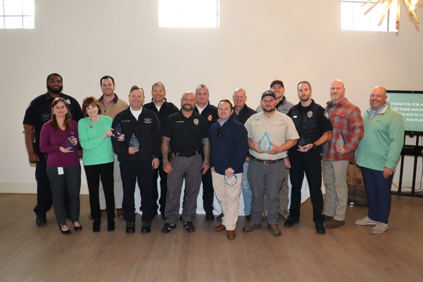 Town of Knightdale Employees Celebrating Various Years of Service Awards