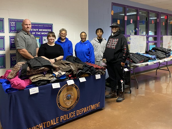 Knightdale Police Department Coat Drive Collection