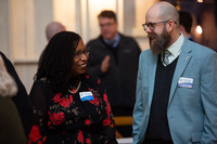 Councilor Latatious Morris and Assistant Town Manager Dustin Tripp at the 2026 State of the Town Event