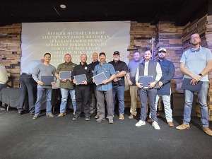 Knightdale Police Officers at their Annual Awards Banquet