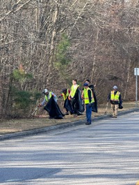 Knightdale Residents Doing Litter Pick-up at the 2026 Creek Week Event