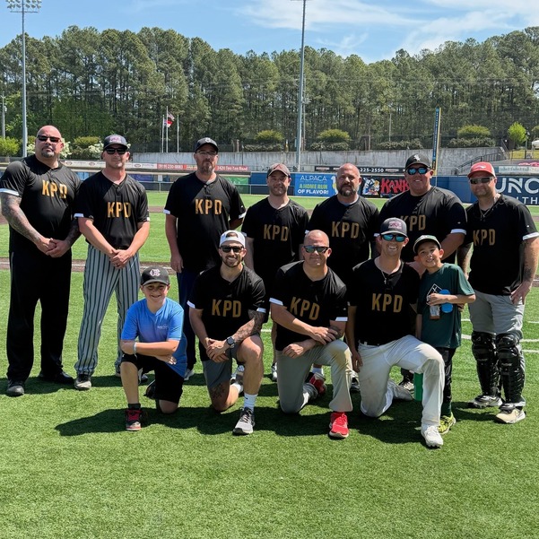 Knightdale Police Department at the Battle of the Badges Baseball Game