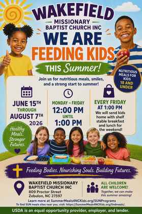 Wakefield Missionary Summer Feeding 2026