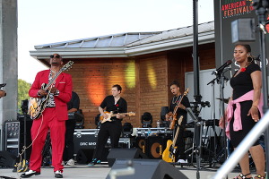 Joshua Harris Performing at the Knightdale African American Festival