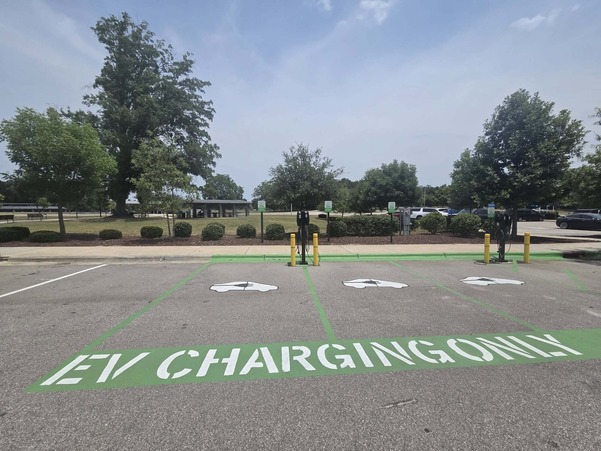 Upgraded EV Stations at Knightdale Town Hall and Knightdale Station Park