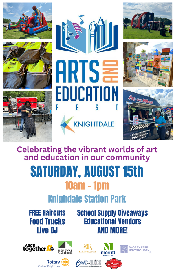 Knightdale Arts and Education Festival Flyer Graphic