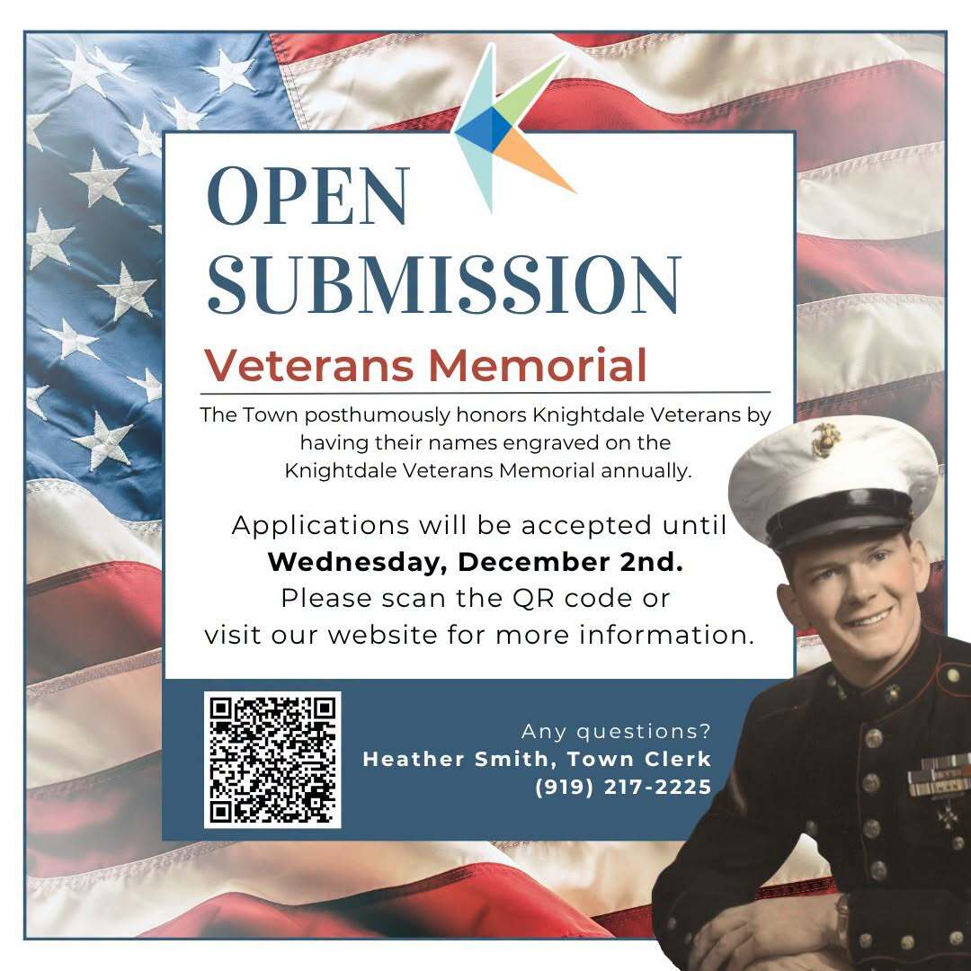 Knightdale Veterans Memorial Graphic