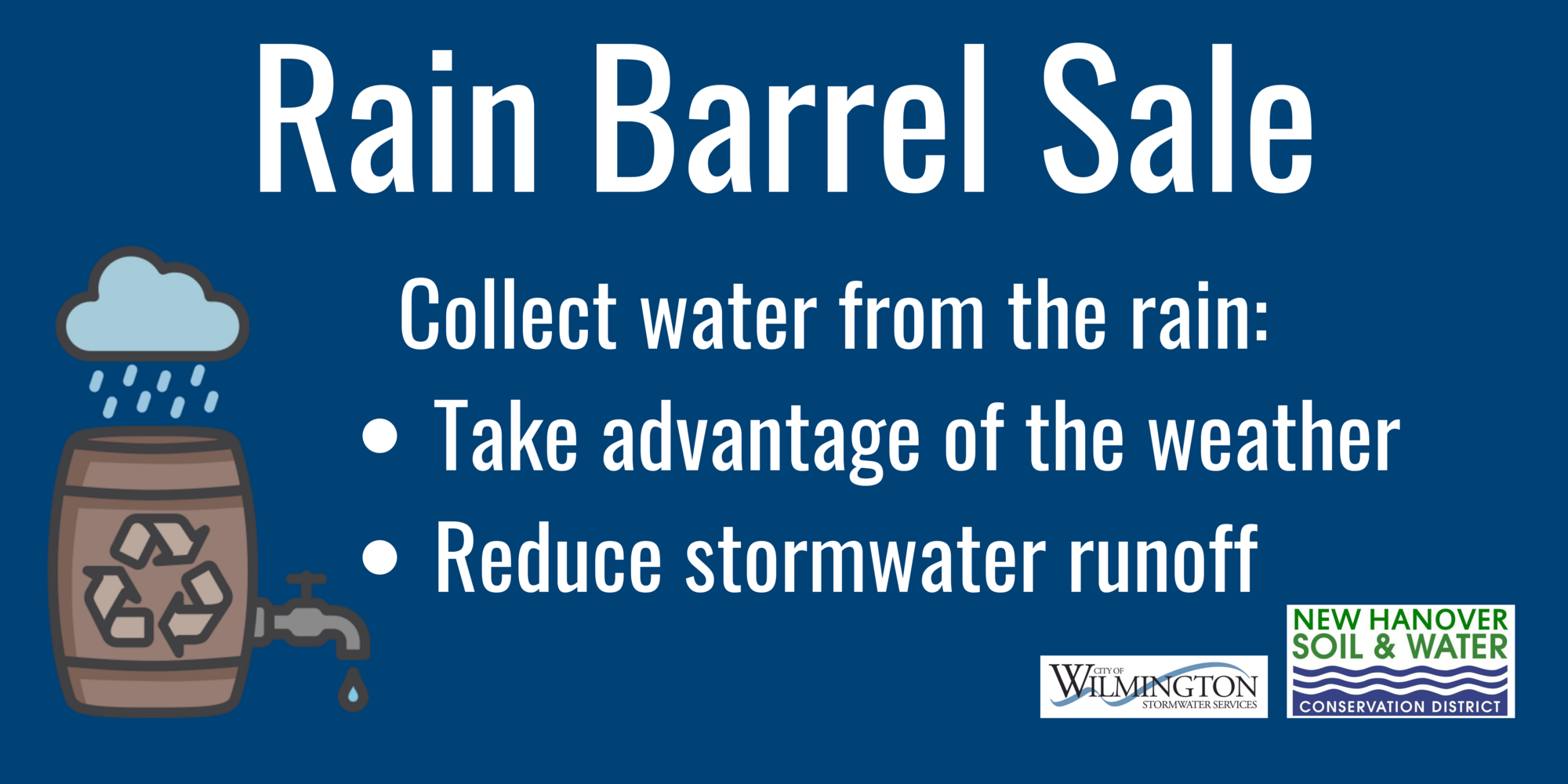 Rain Barrel Sale Banner