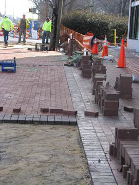 Brick sidewalk image