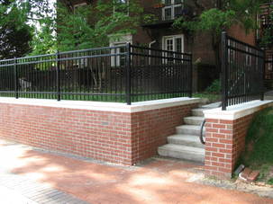 image of the new retaining wall at Fincastle Apartments 
