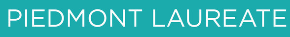 Piedmont Laureate Header in white letters and teal background