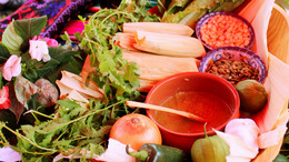 an image of a tamale display on a table
