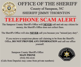 SCSO scam