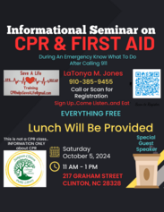 CPR & First Aid Information Seminar