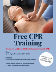 CPR Training Flyer