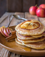 Apple ring pancake