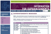 Superintendents' Webpage