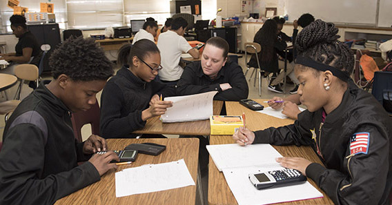 High School Math Classroom