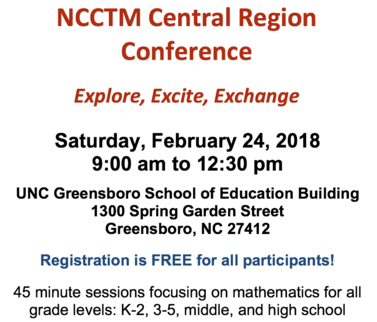 NCCTM Spring Leaders Meeting