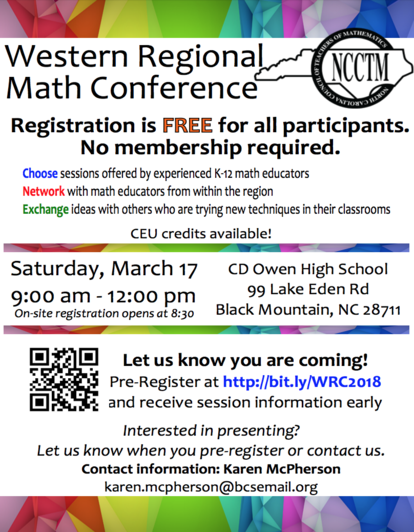 NCCTM Western Region Meeting Announcement