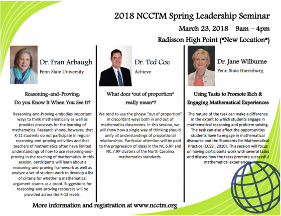 NCCTM Spring Leadership Meeting Announcement