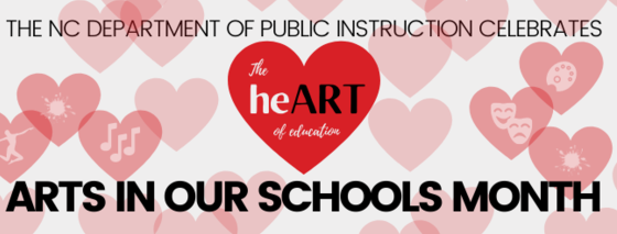 Arts In Our Schools Month Banner